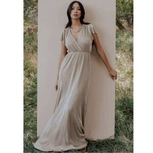 Baltic Born Athena Pleated Maxi Dress in Size Medium